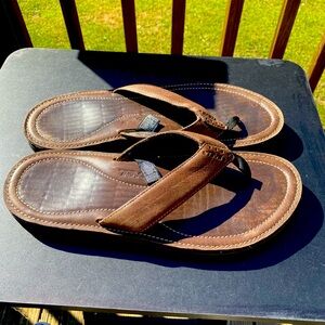 Teva Dark Brown Leather Sandals